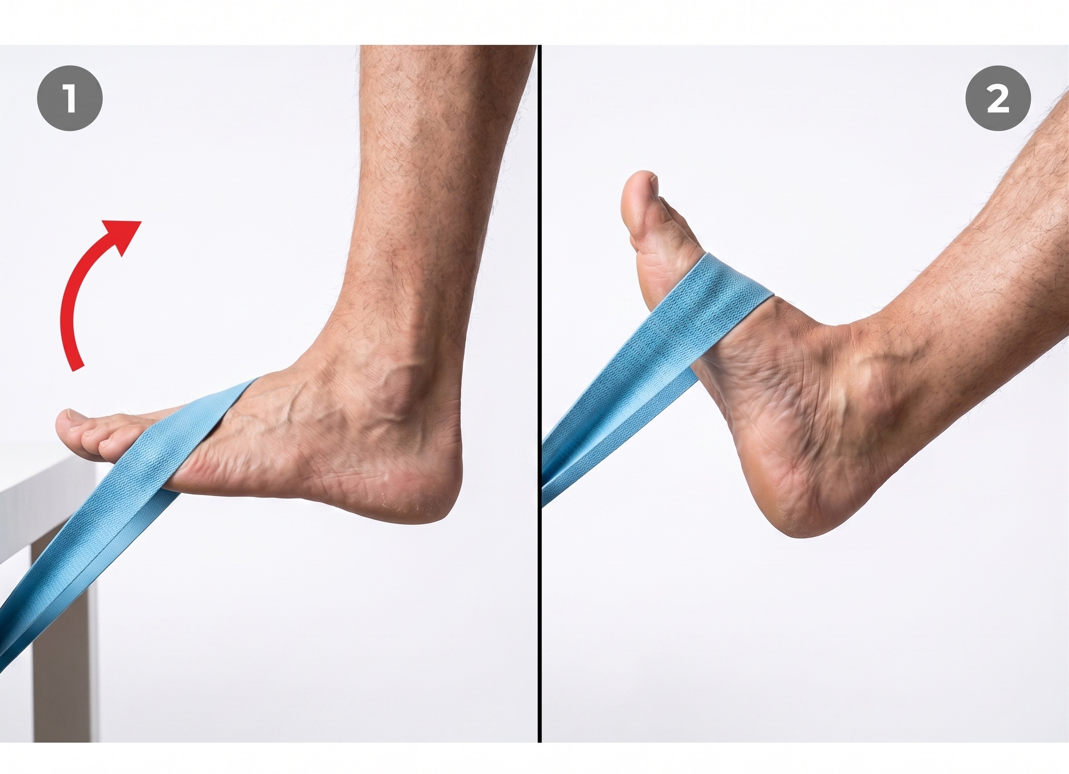 Dorsiflexión con banda